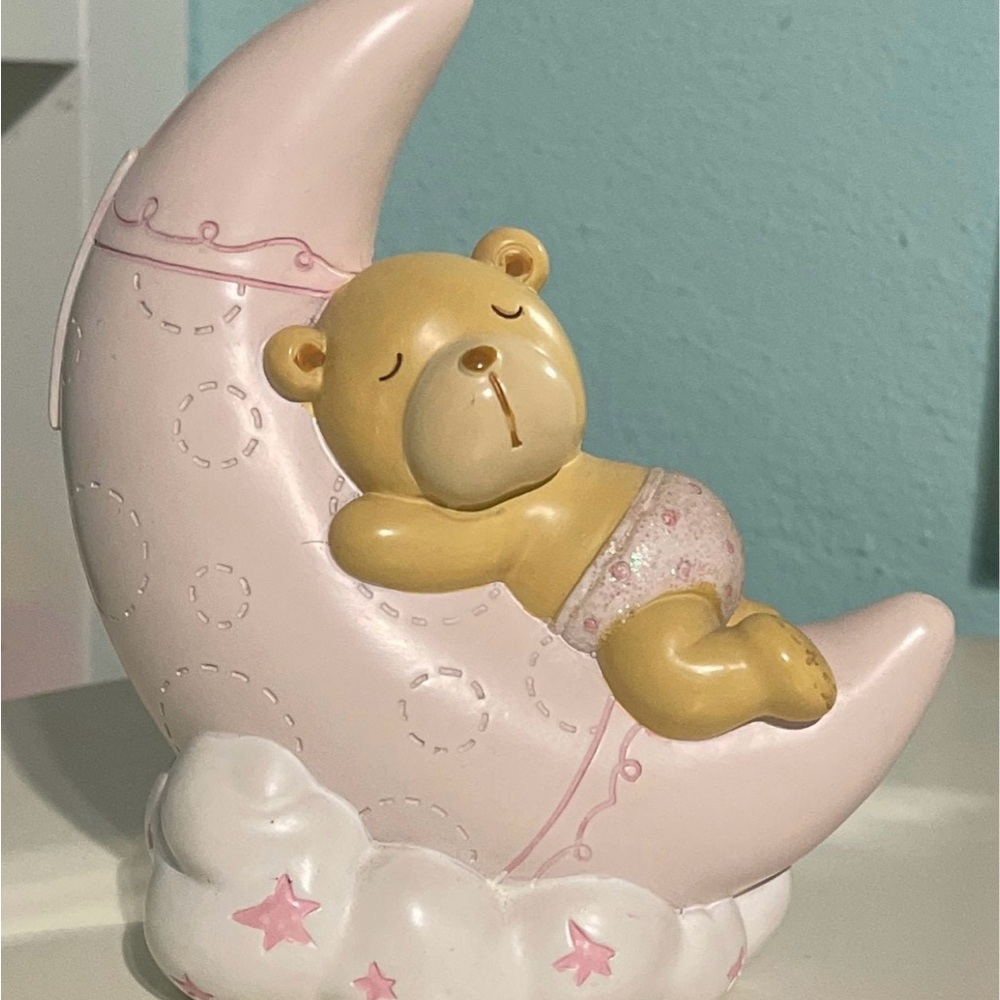 Cute Bear on Moon Night Light